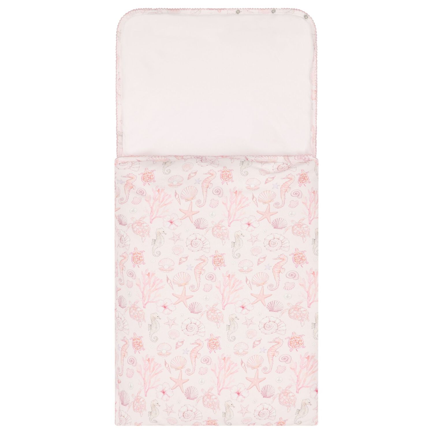 Baby Girls Pink Coral Shells Baby Nest, 1, hi-res