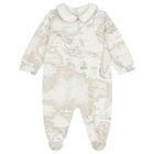 Ivory & Beige Geo Map Babygrow Set, 3, hi-res