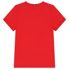 Boys Red Logo T-Shirt, 2, hi-res