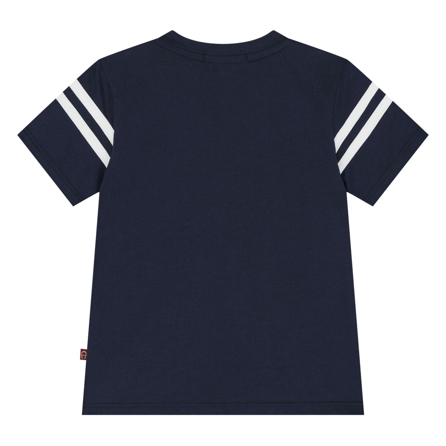 Younger Boys Navy Blue Logo T-Shirt , 3, hi-res