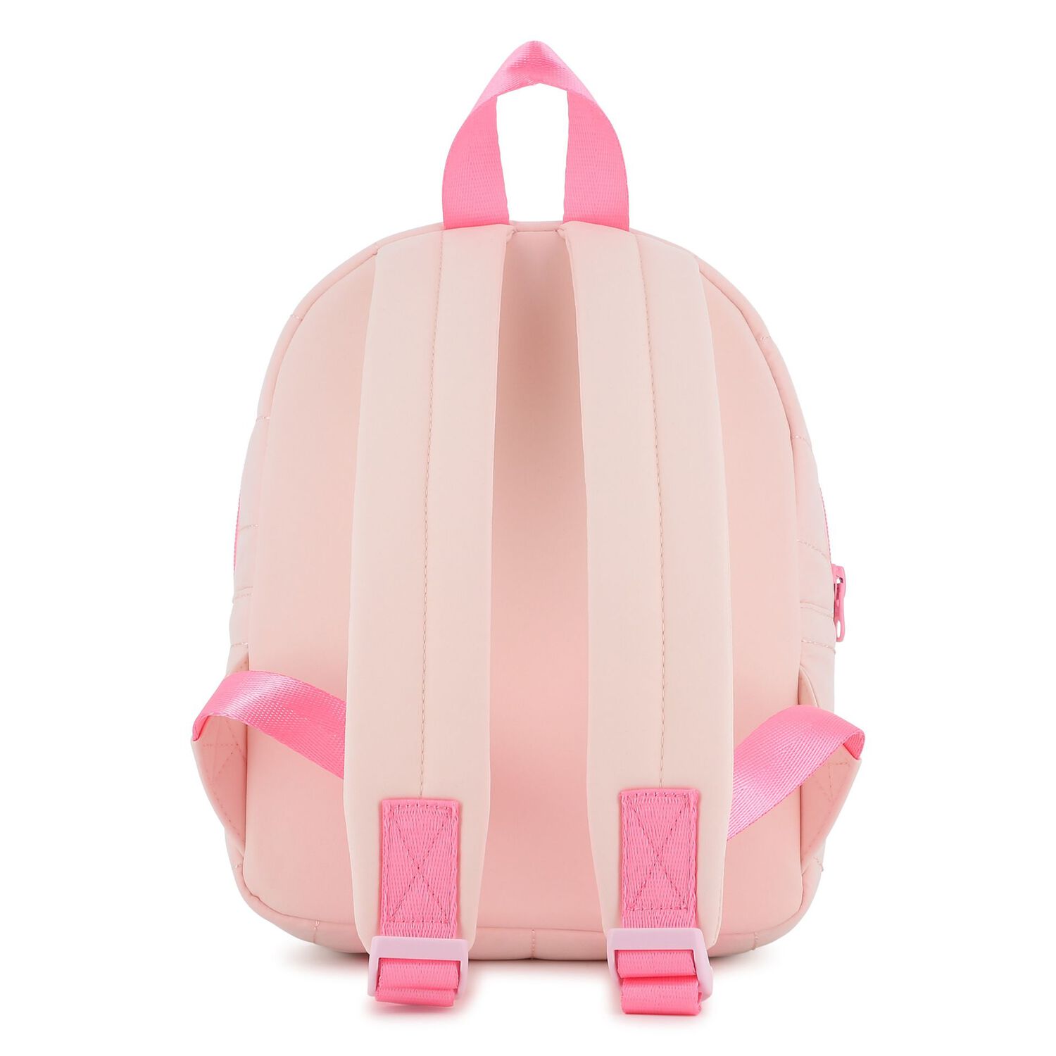 Younger Girls Pink Quilted Backpack ( 25cm ), 1, hi-res