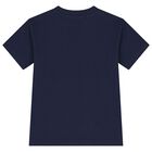 Boys Navy Blue Logo T-Shirt, 1, hi-res