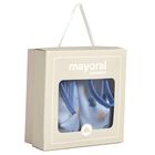 Baby Boys Blue Booties, 1, hi-res