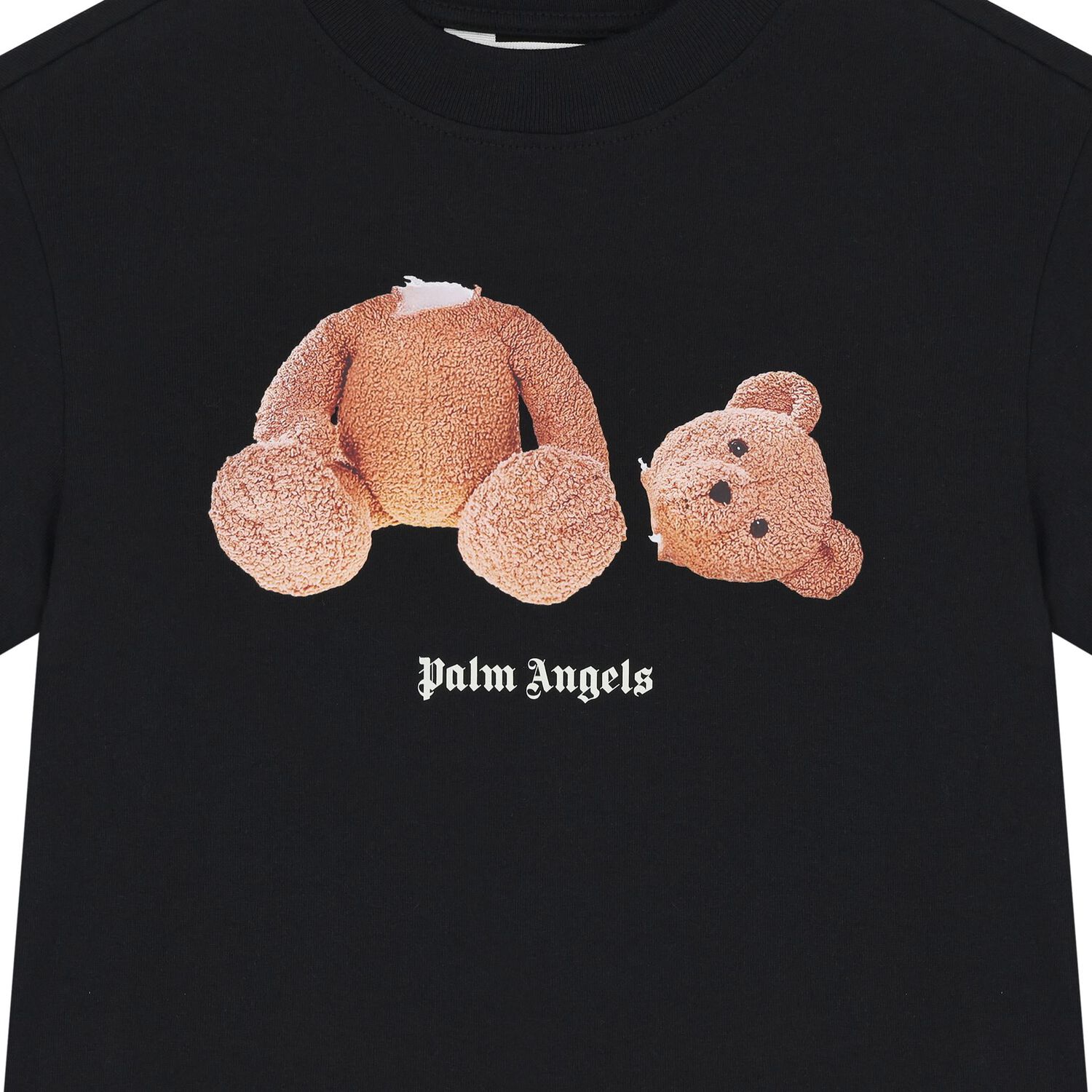 Black Teddy Bear Logo T-Shirt, 7, hi-res image number null