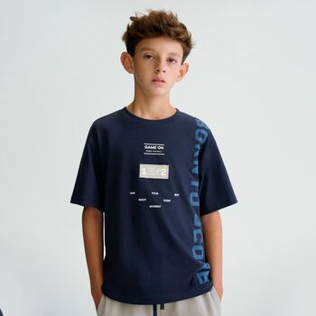 Boys Navy Blue T-Shirt