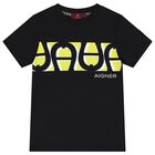 Boys Black Logo T-Shirt, 2, hi-res