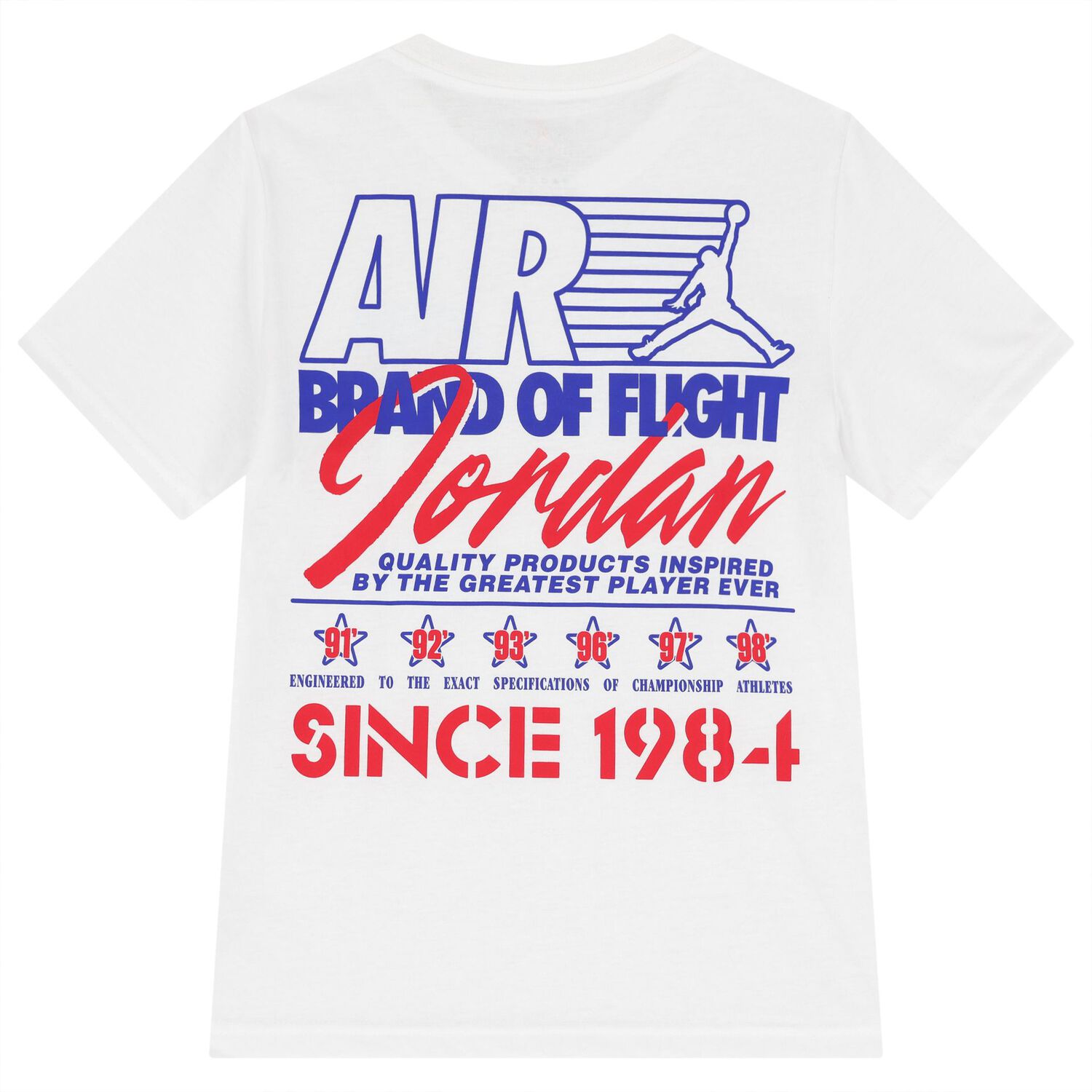 Boys White Jordan Logo T-Shirt, 1, hi-res