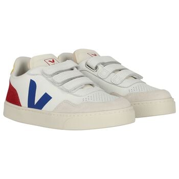 White Logo Leather Trainers 