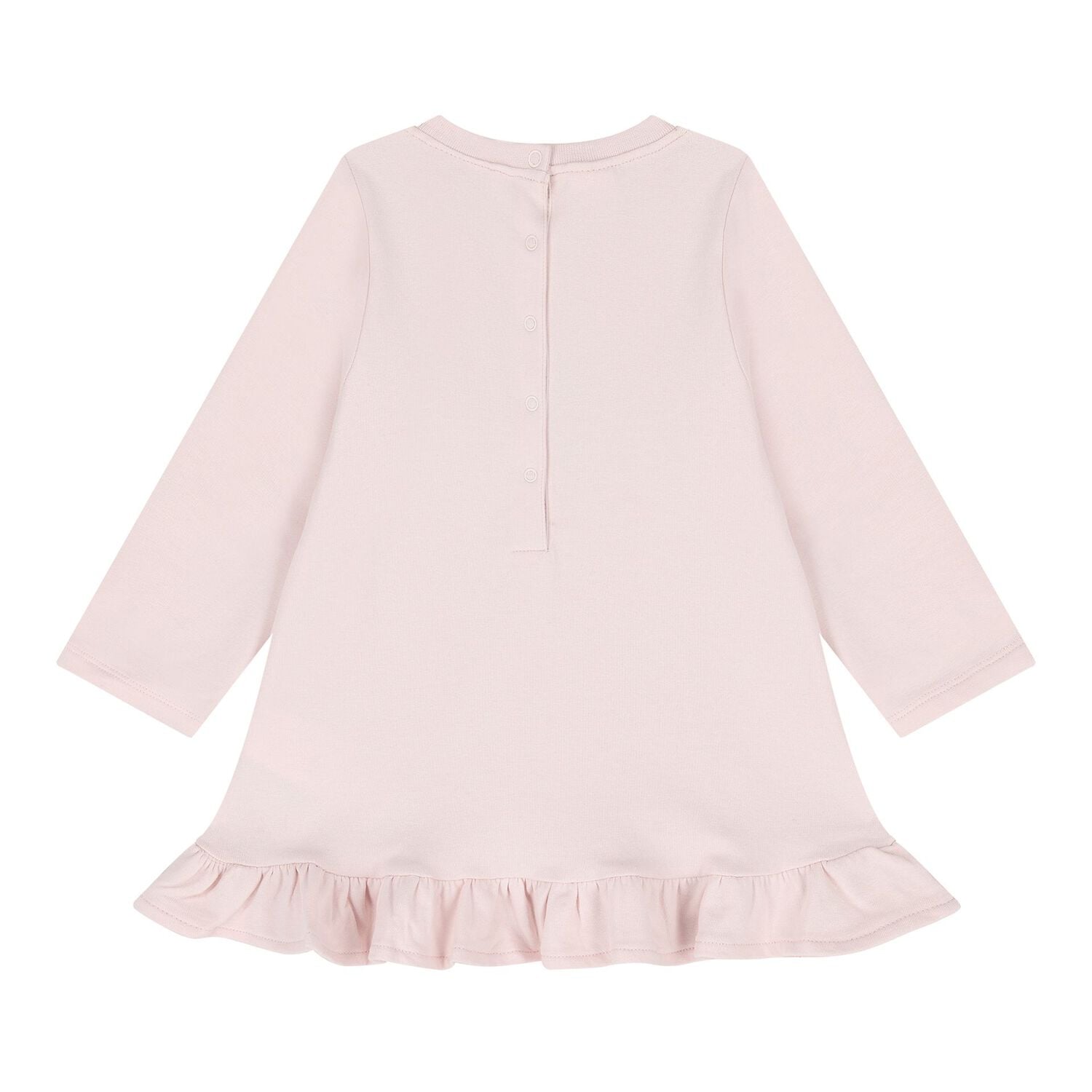 Baby Girls Pink Teddy Bear Dress, 2, hi-res