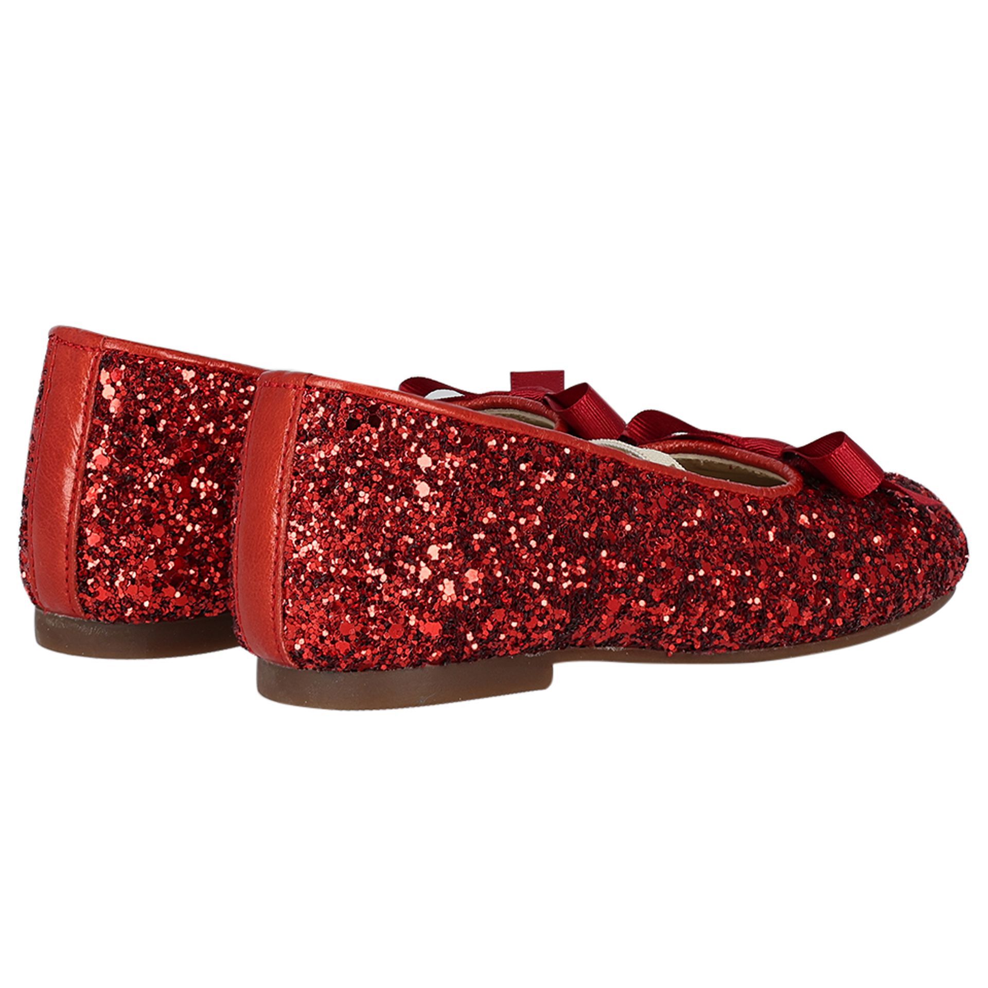 Girls red ballerina shoes on sale