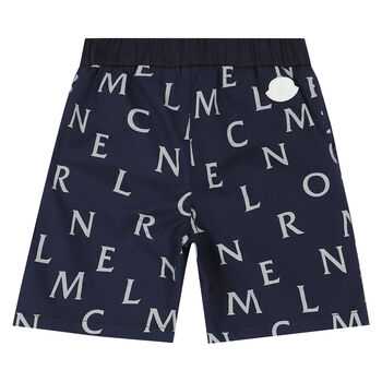 Boys Navy Logo Shorts