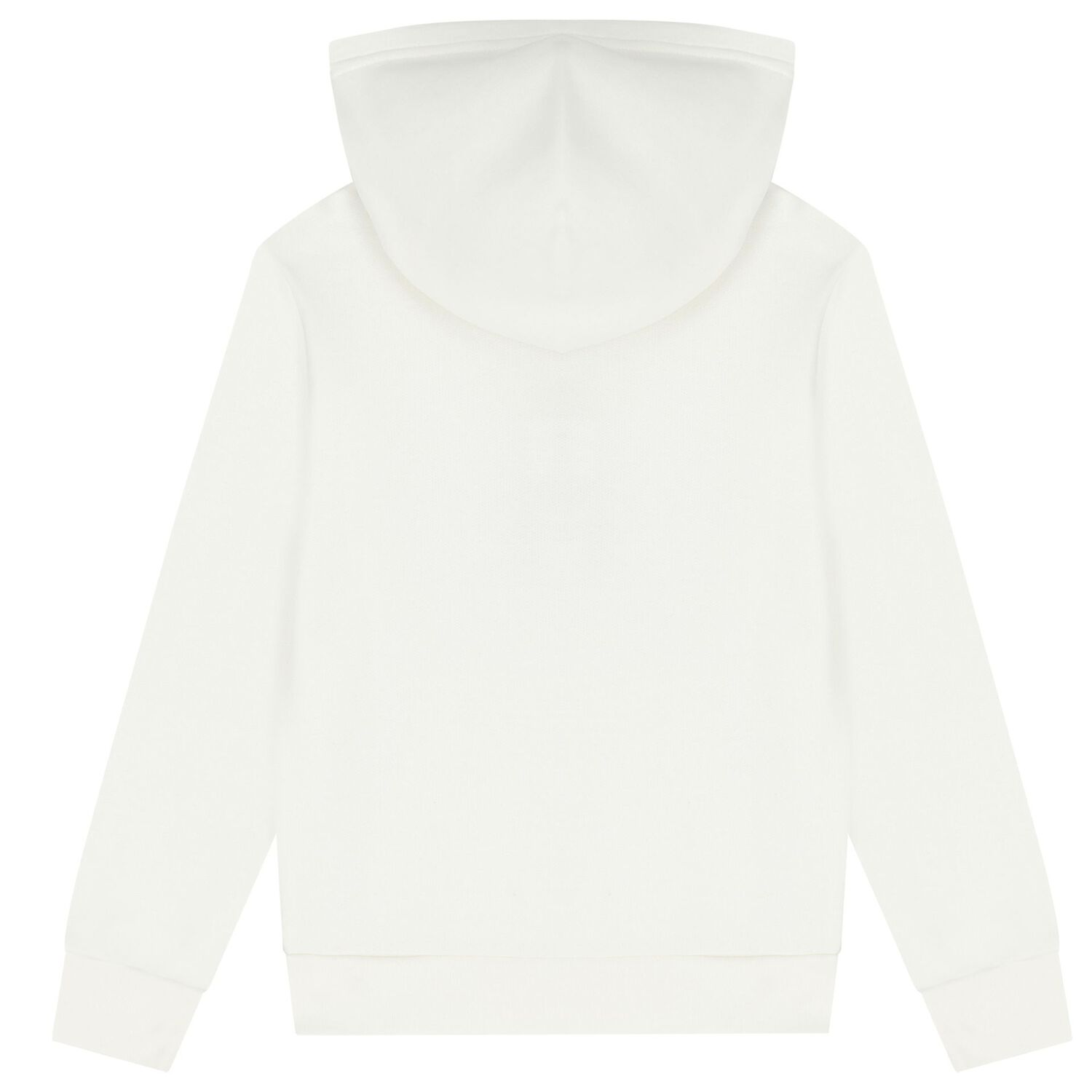 Boys White Logo Hooded Top, 2, hi-res