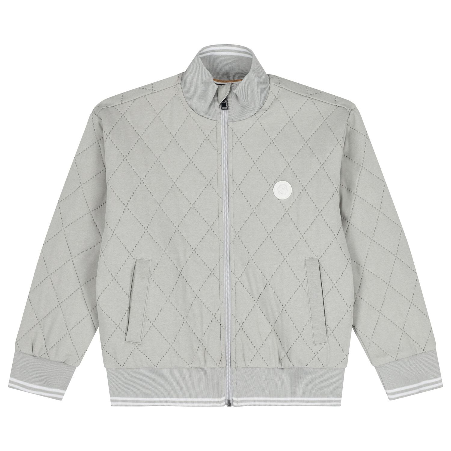 توب اولاد بسحاب بالشعار باللون الرمادى , 1, hi-res