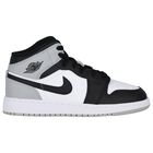 Black, White & Gold Air Jordan 1 Mid Trainers, 1, hi-res