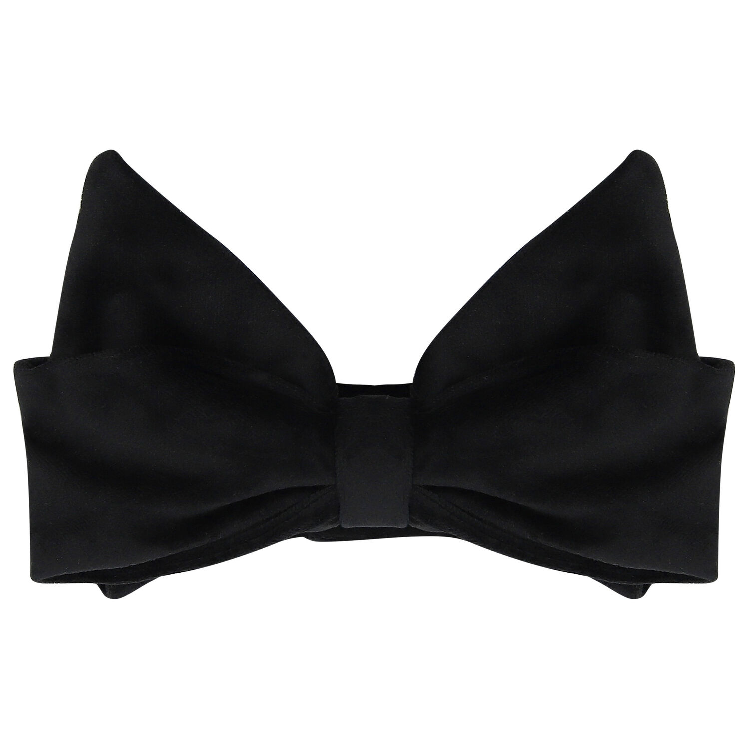 Girls Black Velvet Bow Scrunchie, 1, hi-res image number null