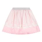 Girls Pink Broderie Anglaise Skirt Set, 1, hi-res