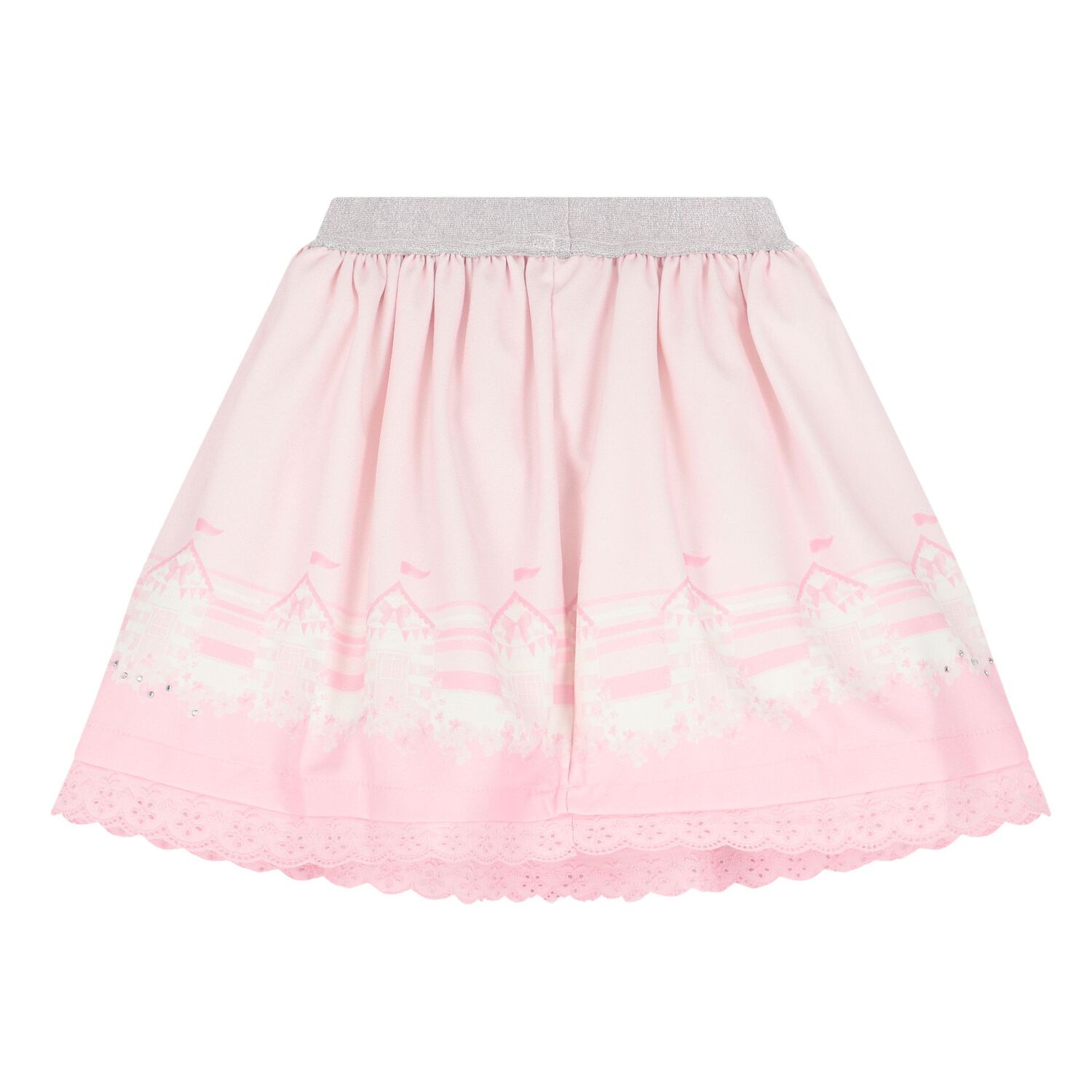 Girls Pink Broderie Anglaise Skirt Set, 1, hi-res image number null