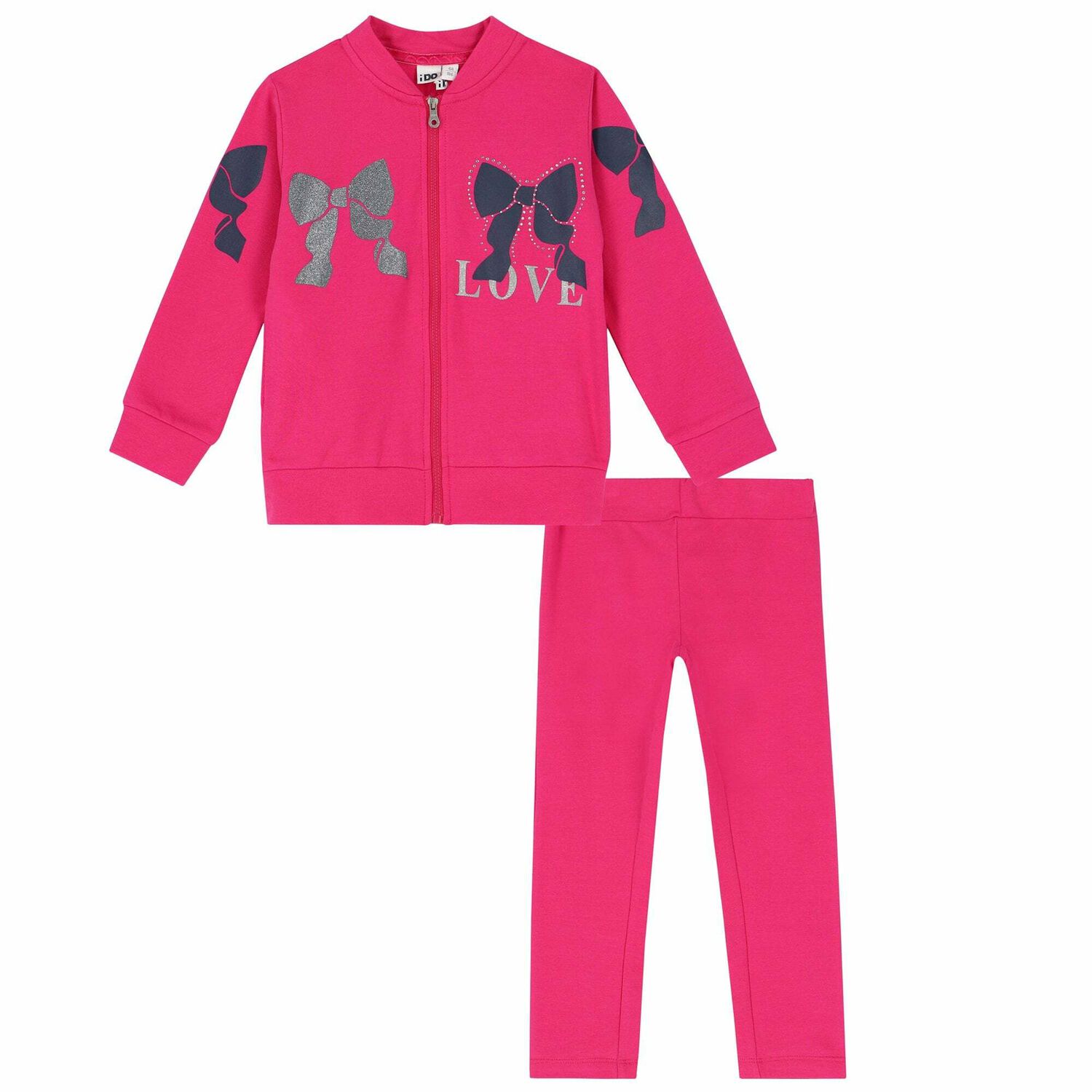 Girls Pink Tracksuit, 1, hi-res