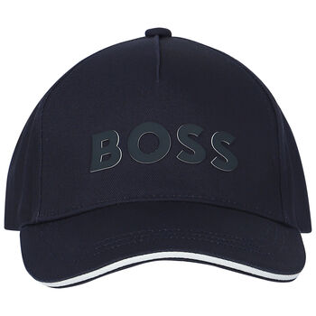 Boys Navy Blue Logo Cap
