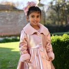 Girls Pink Bow Gladys Headband , 4, hi-res