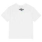 Boys White Football T-Shirt, 3, hi-res