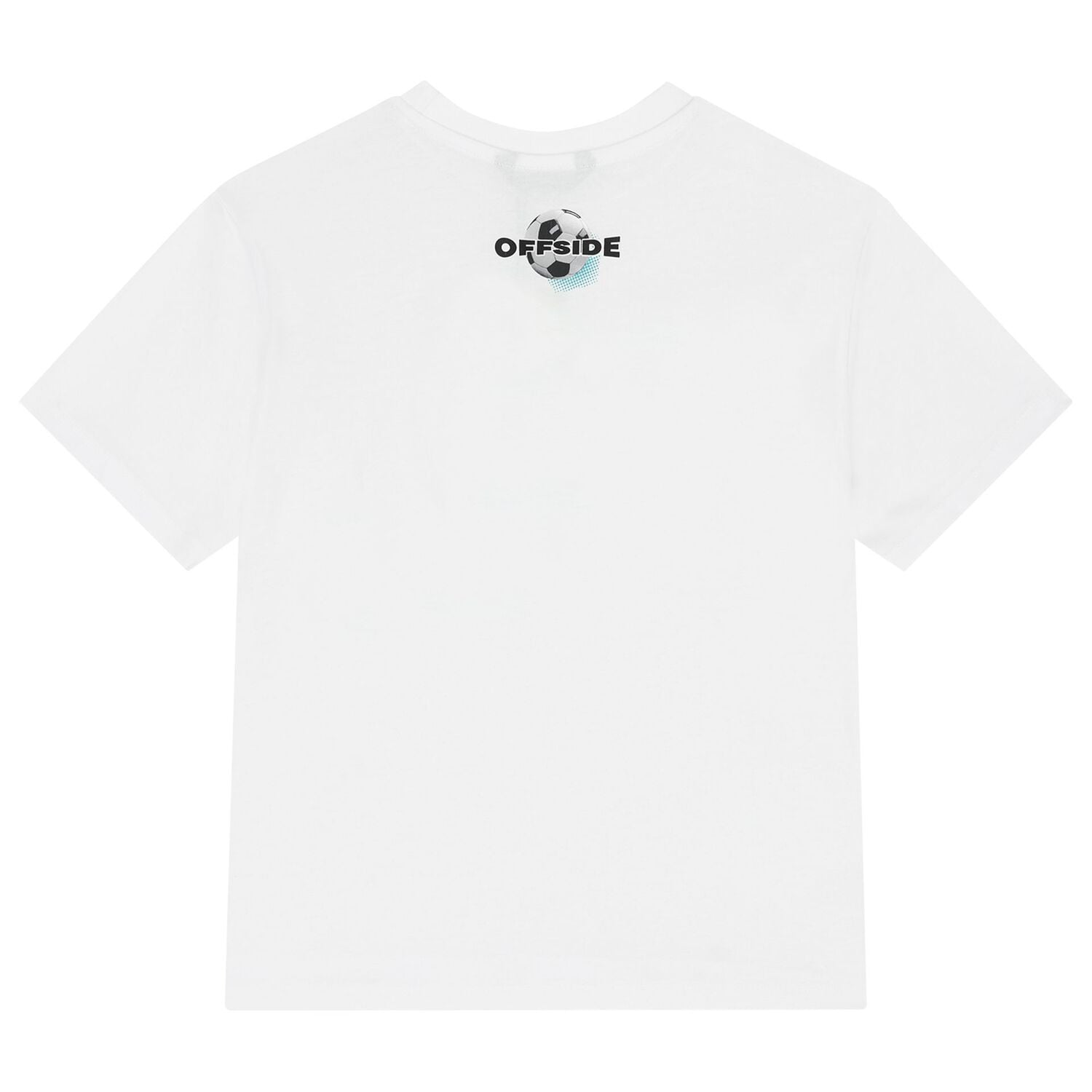 Boys White Football T-Shirt, 3, hi-res