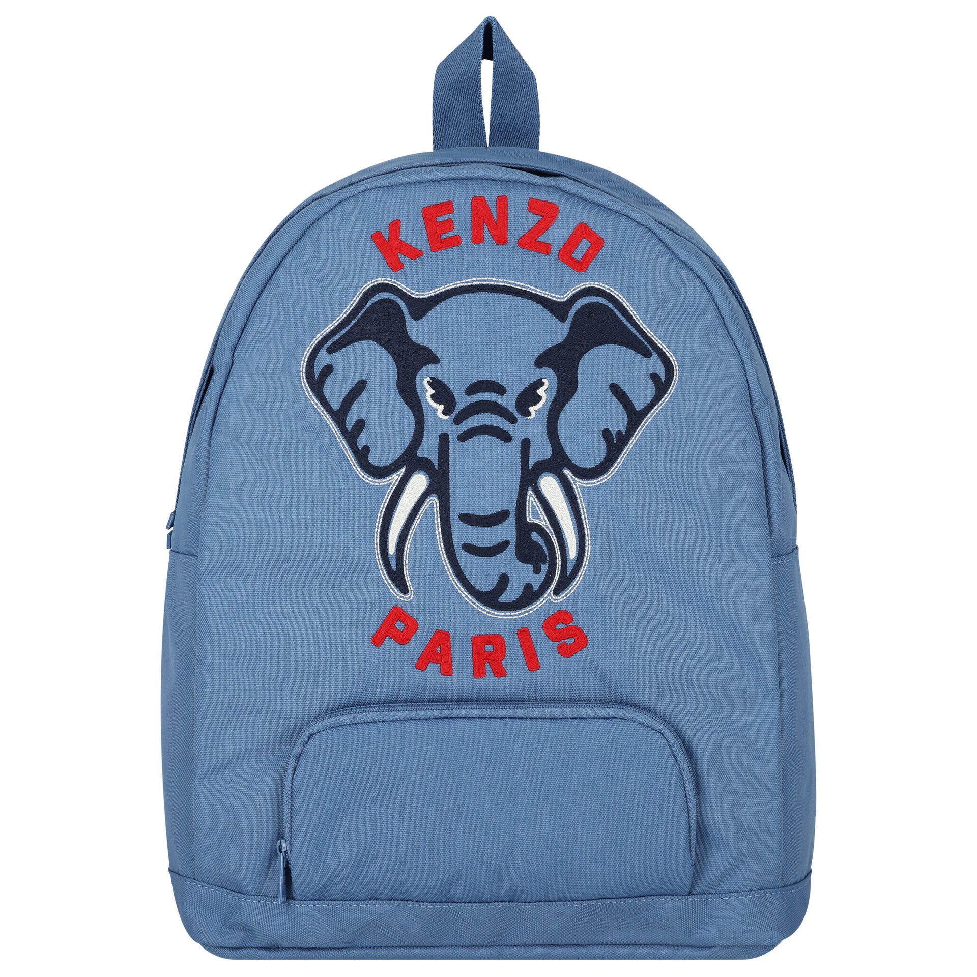 KENZO KIDS Blue Elephant Logo Backpack Junior Couture USA