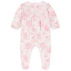 Baby Girls Pink & White Floral Babygrow Set, 1, hi-res