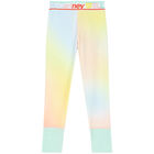 Girls Multicoloured Logo Leggings, 1, hi-res