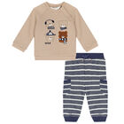 Baby Boys Bear Top & Joggers Set, 1, hi-res