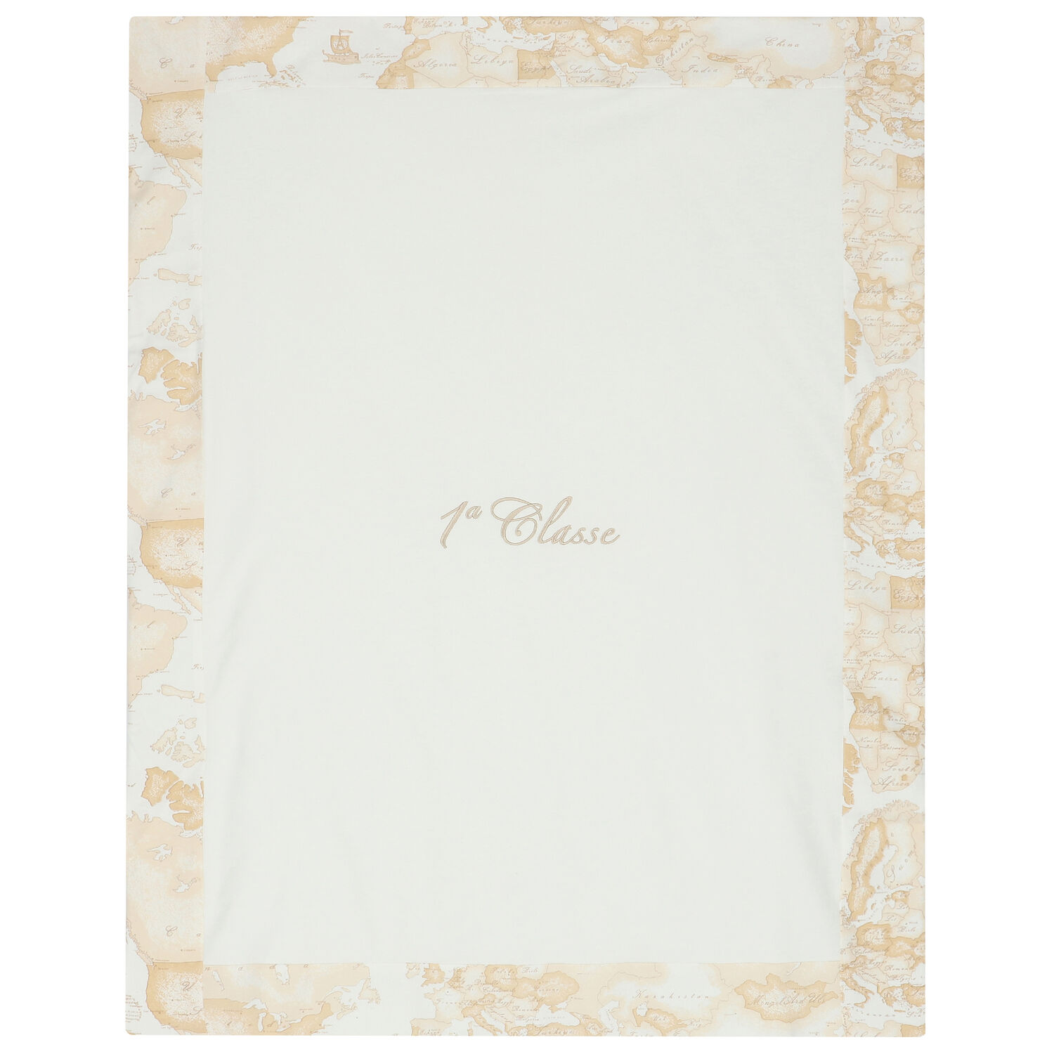 Beige & Ivory Geo Map Baby Blanket, 1, hi-res image number null