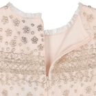 Girls Pink Beaded Ruffle Tulle Dress, 1, hi-res
