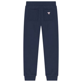 Boys Navy Blue Teddy Bear Joggers