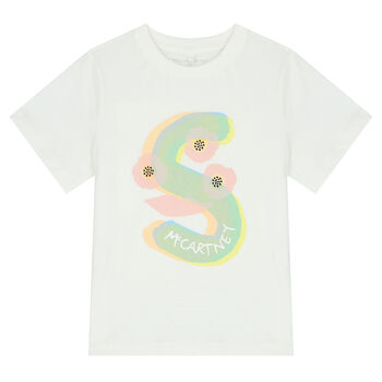 Girls white Logo T-Shirt