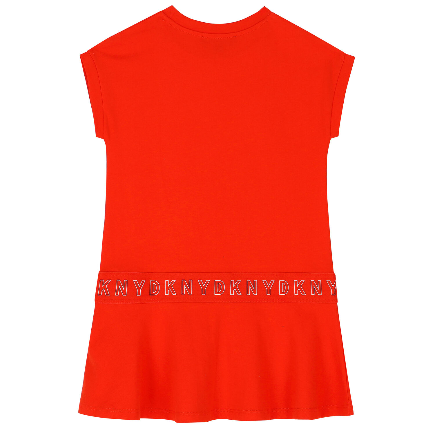 dkny orange dress DKNY Girls Orange Logo Dress