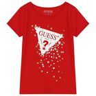 Girls Red Logo T-Shirt, 2, hi-res