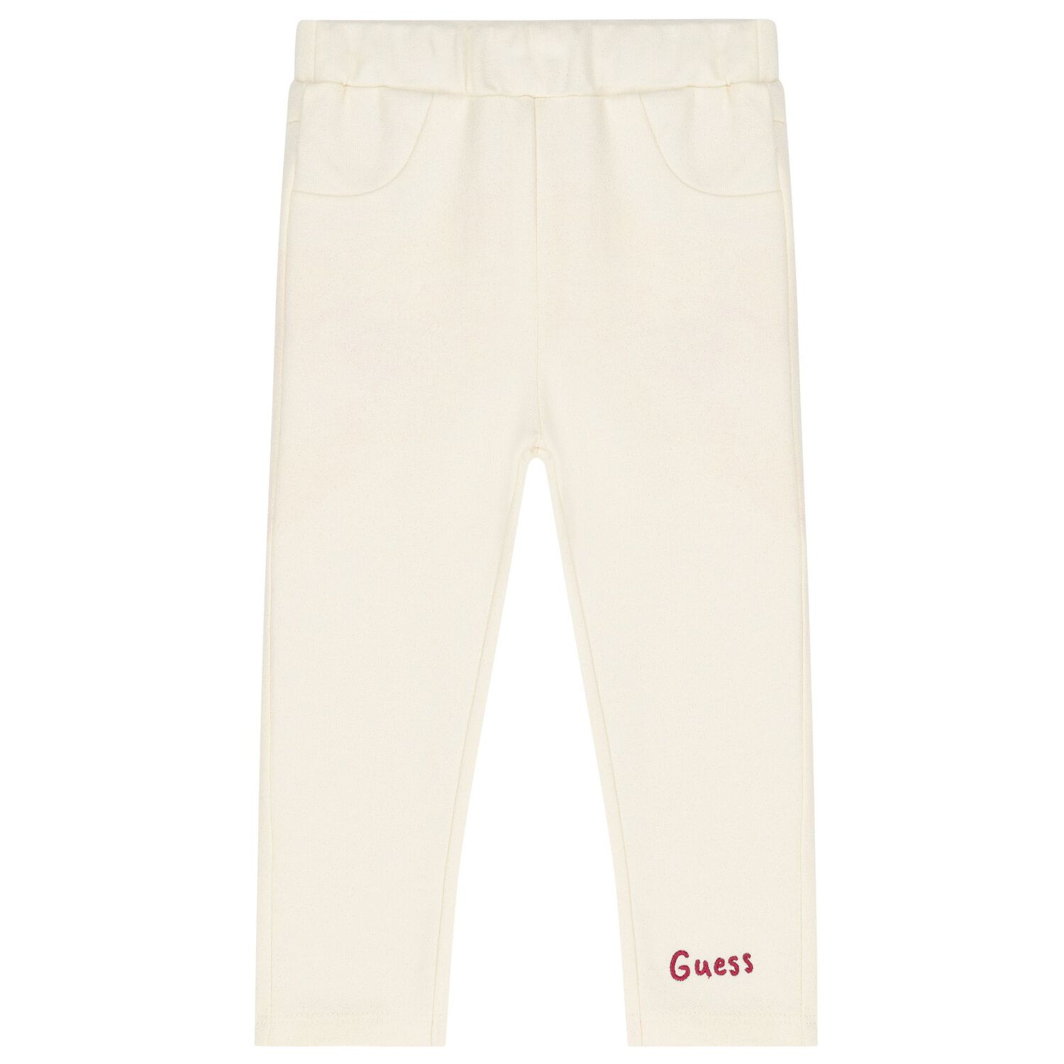 Baby Girls Red & Beige Logo Leggings Set, 1, hi-res