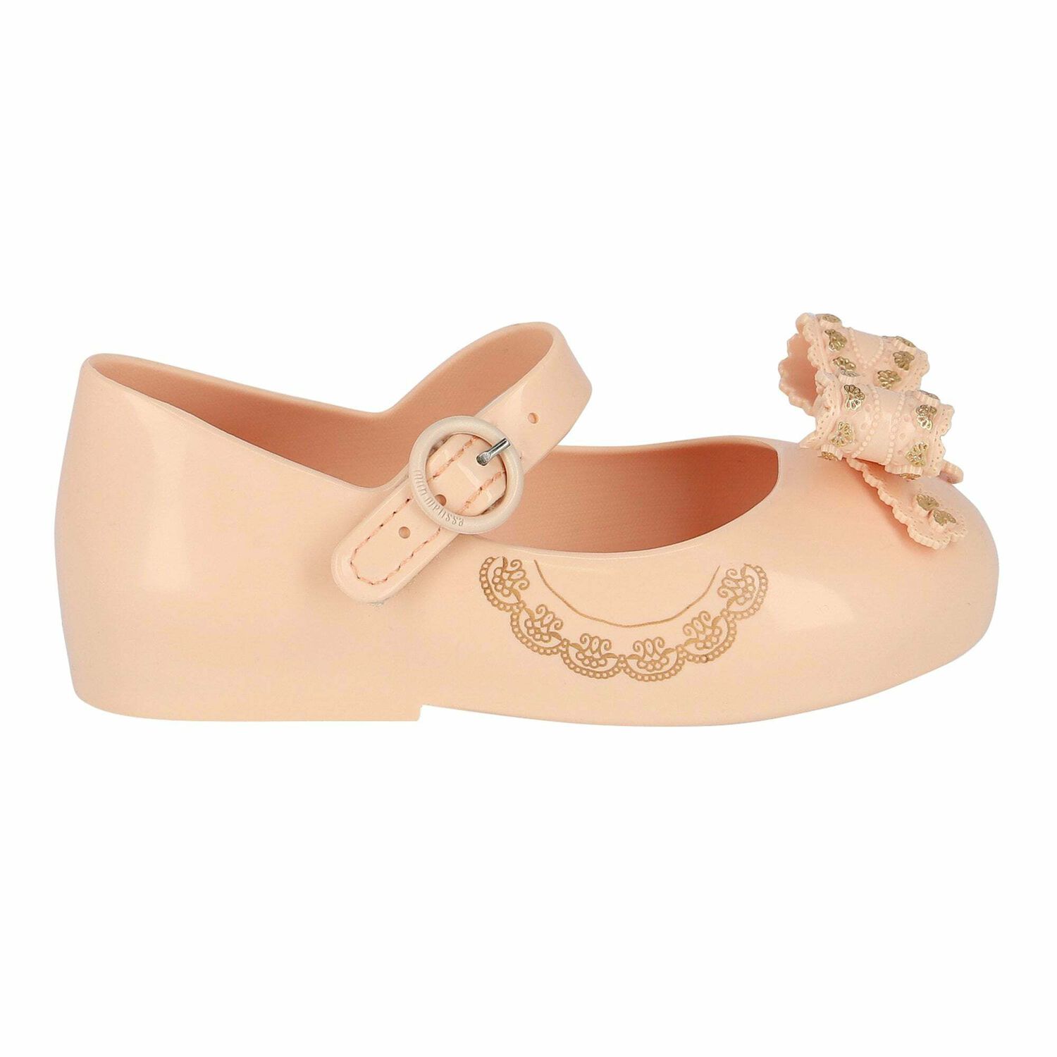 Younger Girls Pink Bow Jelly Shoes, 1, hi-res image number null