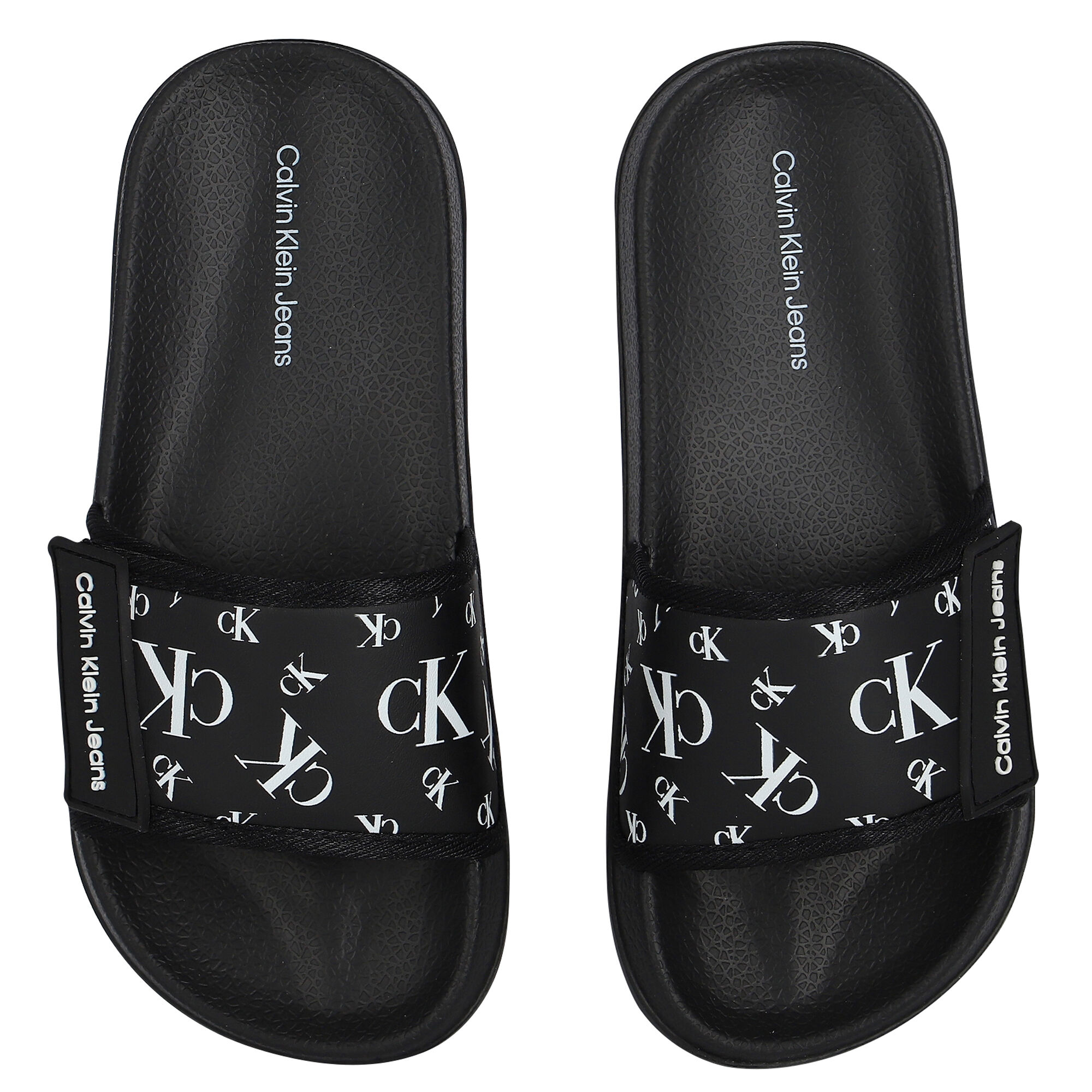Calvin Klein Black Logo Sliders Junior Couture Kuwait