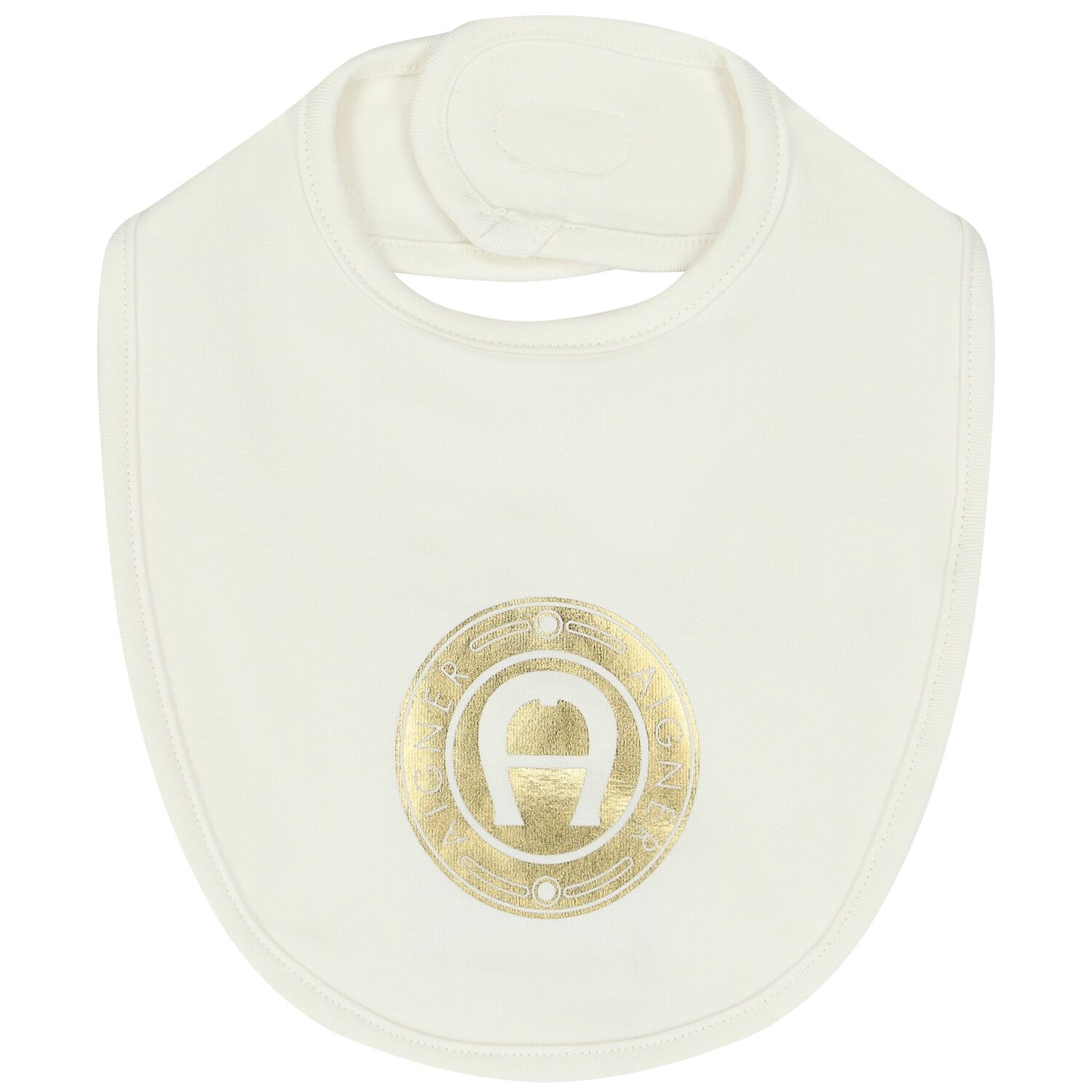 مريلة بالشعار باللون العاجى والذهبى, 1, hi-res