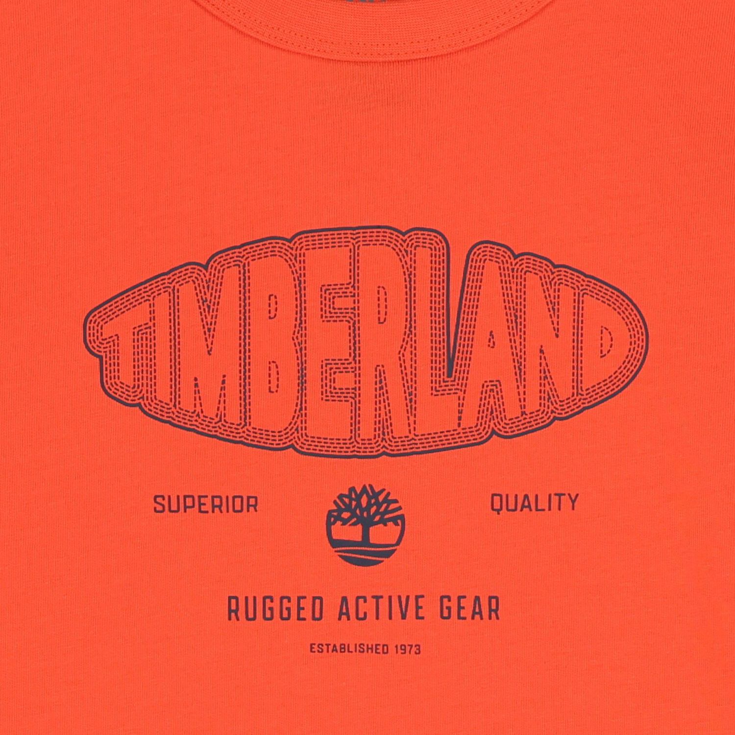 Boys Orange Logo Long Sleeve Top, 1, hi-res image number null