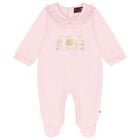 Baby Girls Pink Logo Babygrow, 2, hi-res