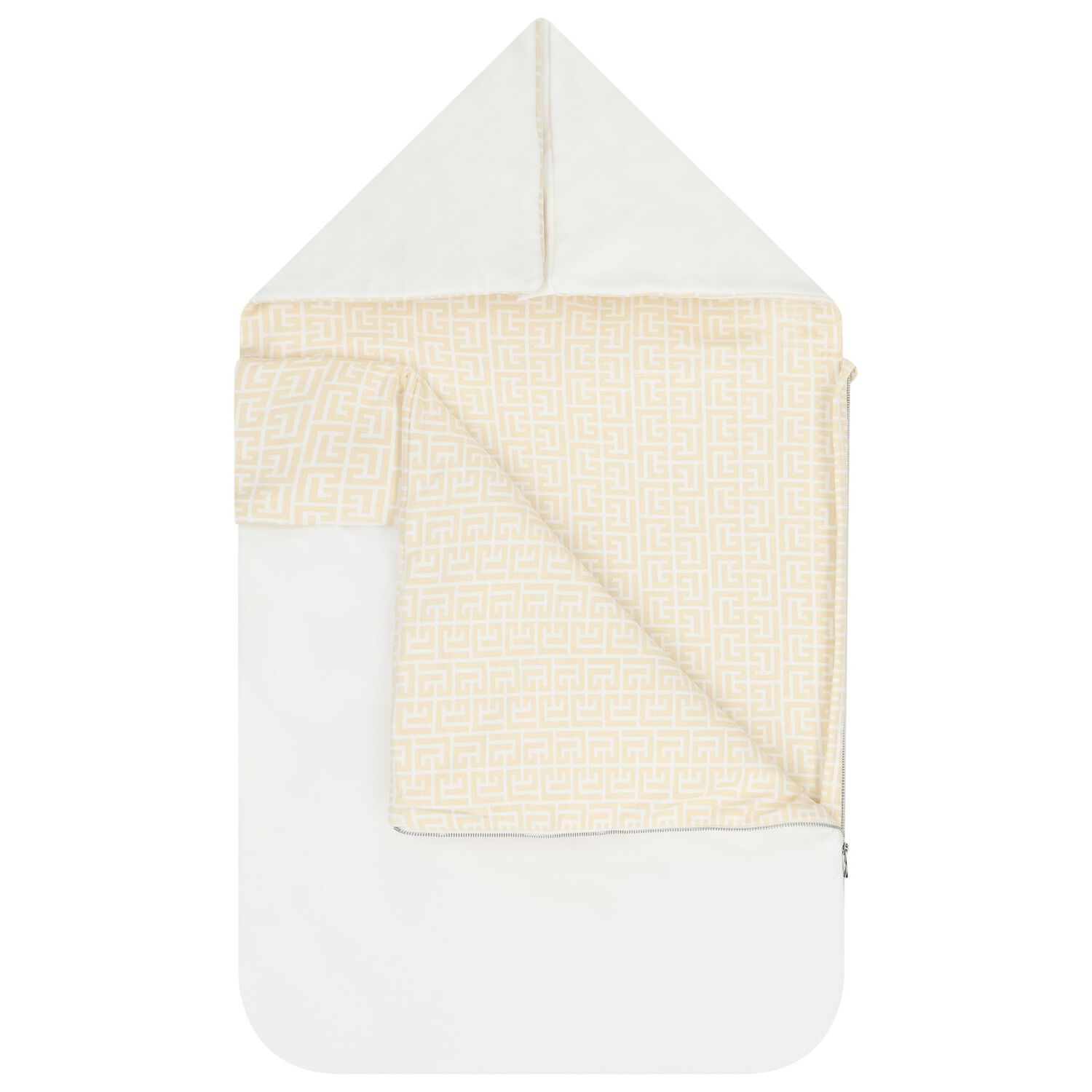 White & Yellow Logo Baby Nest, 1, hi-res