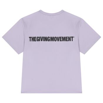 تي شيرت أرجواني ناعم بقصّة عادية