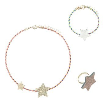 Girls Multi-Coloured Starry Jewellery Set ( 3 Piece )