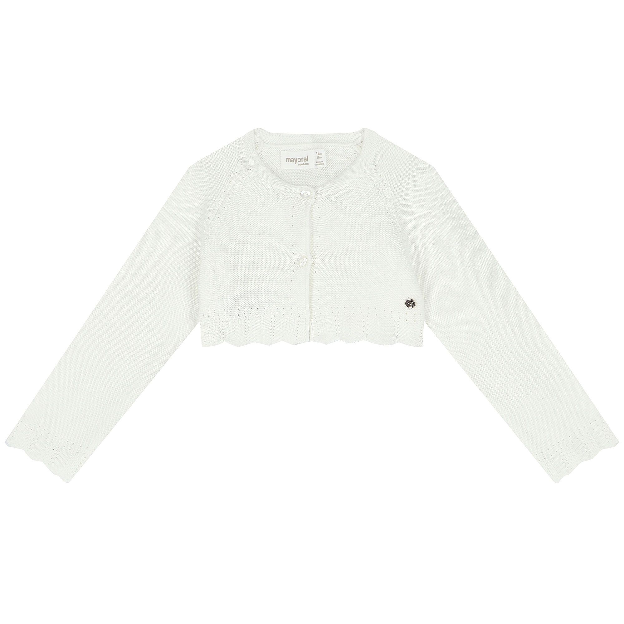 Mayoral Baby Girls Ivory Bolero Cardigan Junior Couture USA