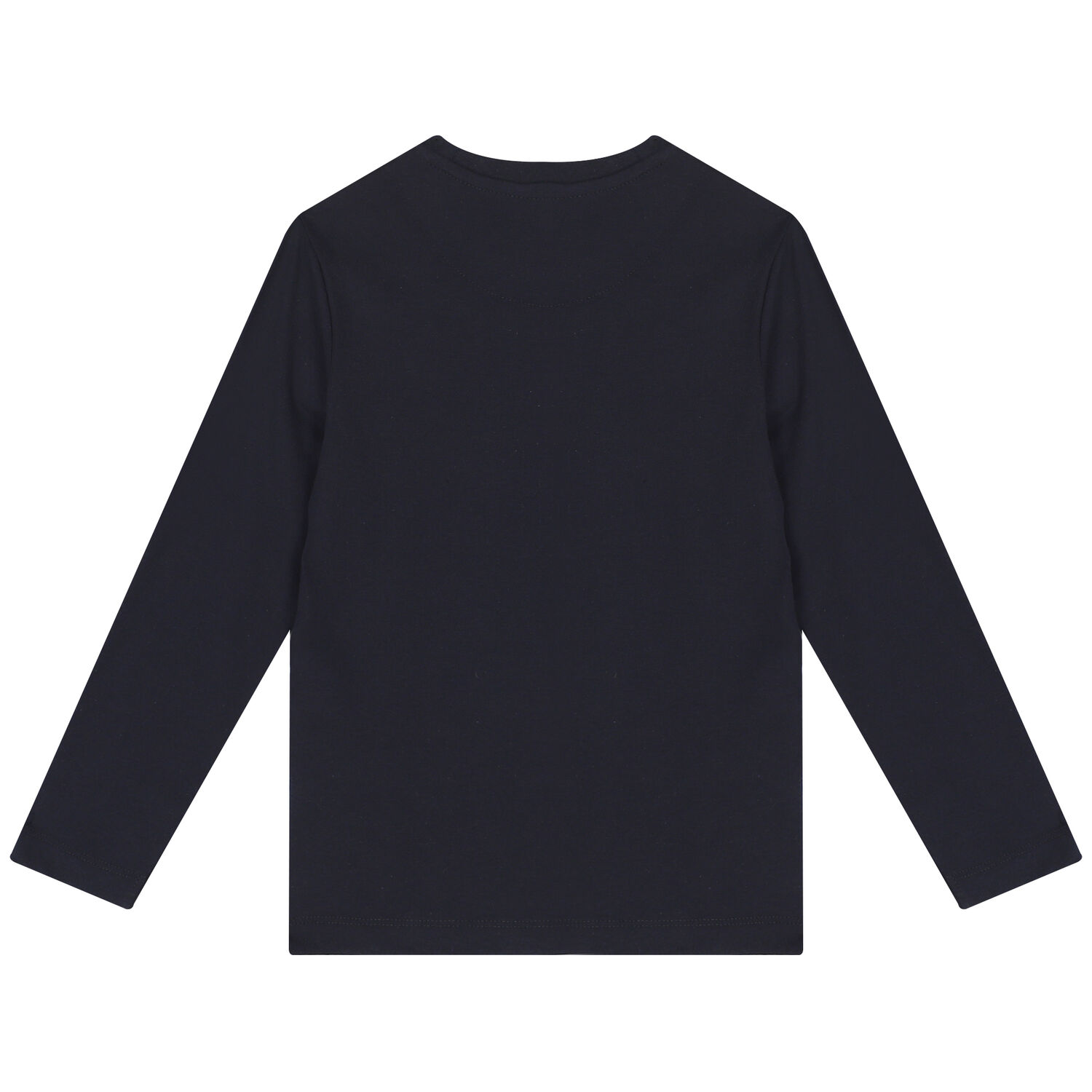 Boys Navy Logo Long Sleeve Top, 2, hi-res image number null