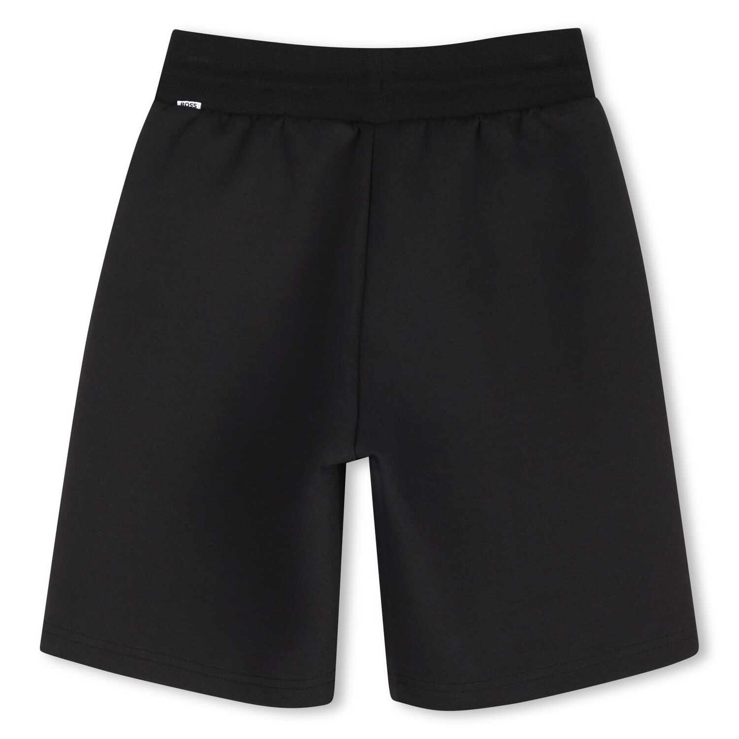 Boys Black Logo Shorts, 1, hi-res