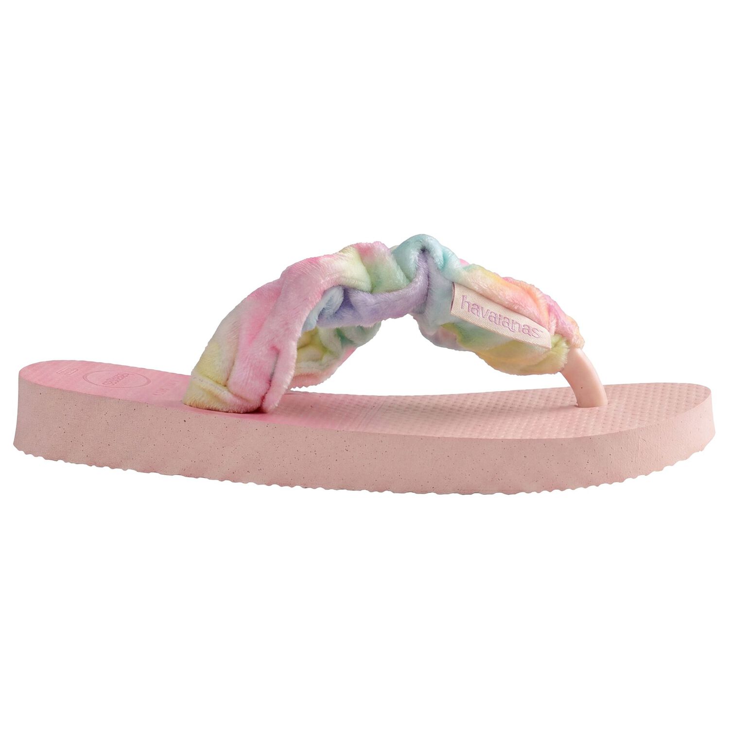 Girls Pink Logo Flip Flops, 1, hi-res