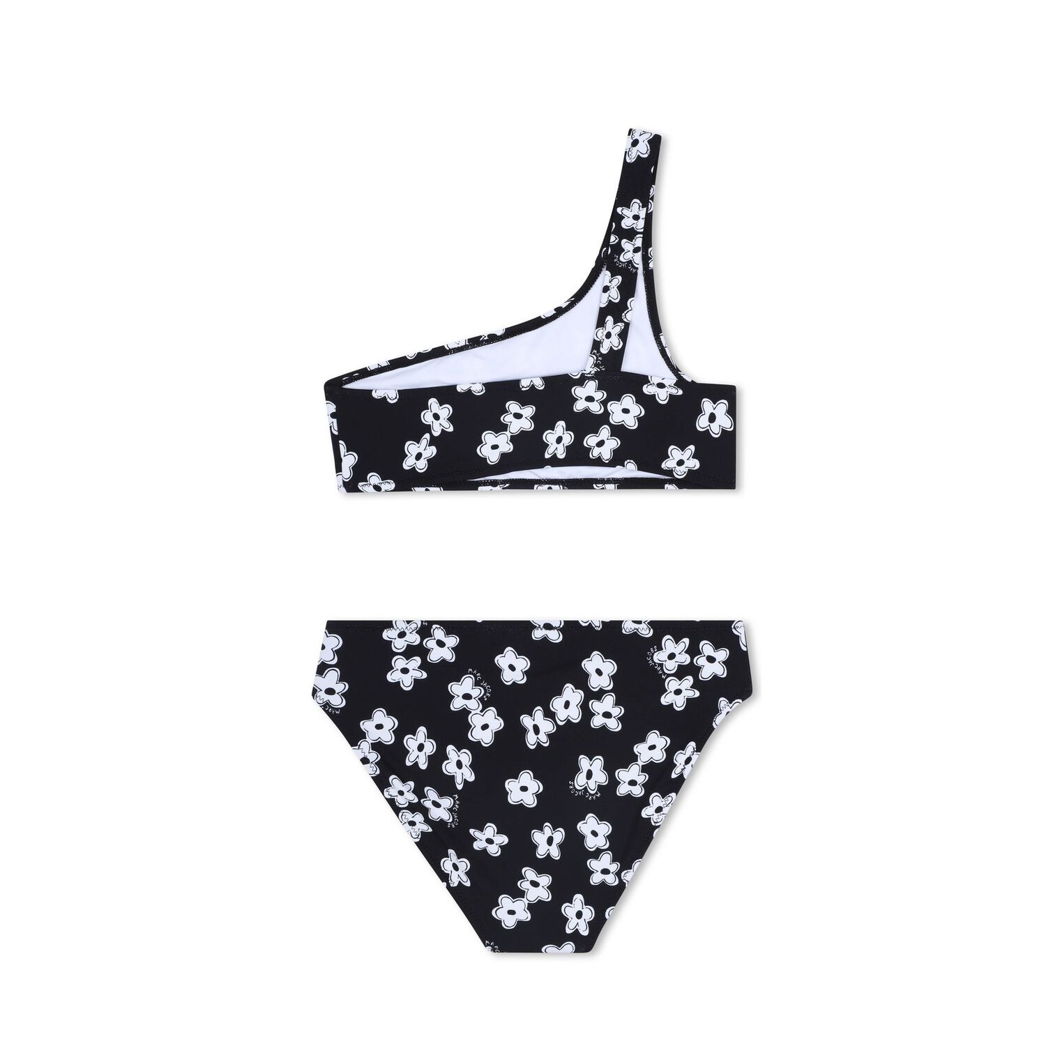 Girls Black Flower Bikini, 1, hi-res